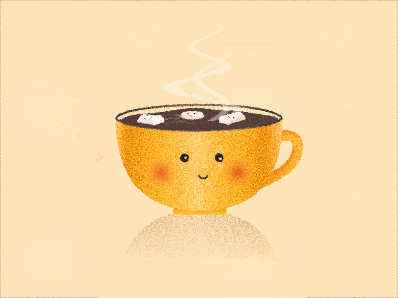 cup of coffee motion design 2d animation aftereffects animation coffee cup design eye fake3d flat marshmallow minimal motion motion design motion graphics motiongraphics spiral stylish stylized tea yello