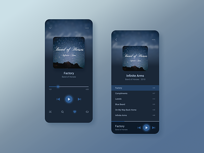 Music Player App app app design app ui application colors dark design digital figma gradient ios iphone minimal mobile mobile app music music app music player player