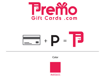 GiftCard card design gift gift card logo online gift delivery pink logo pinky website