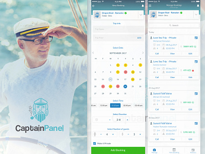 Captain Panel mobile app