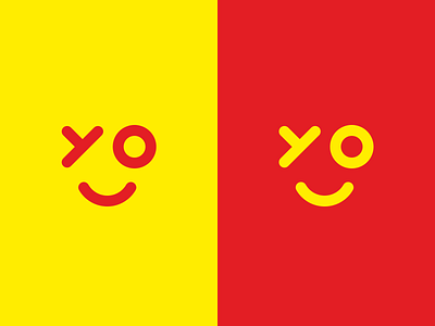 Smilyou design geometry icon lettering minimal red smile typography yellow