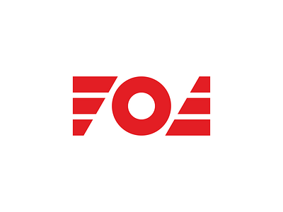 FOE Ambigram Logo ambigram branding design geometry logo minimal red type typography