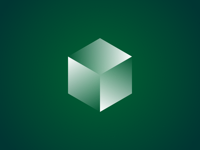 Infinite Cube cube geometry gif green hexagon infinite minimal rotating vertigo