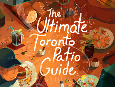 Mock-The Ultimate Toronto Patio Guide editorial editorial illustration illustration narrative