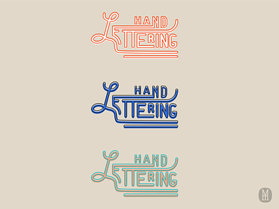 Monoline Hand Lettering Study