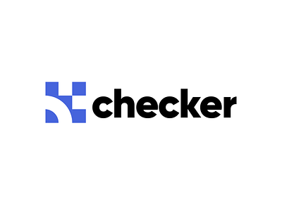 Checker Systems - Logo Design Concept blue branding design gilroy grid logo logo design minimal tech