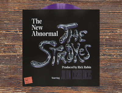 Album Art Redesign Rebound - The Strokes - The New Abnormal album album art chrome rebound redesign the strokes