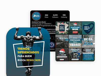 Social Media - Team Boede Gym art branding design graphic design instagram social media