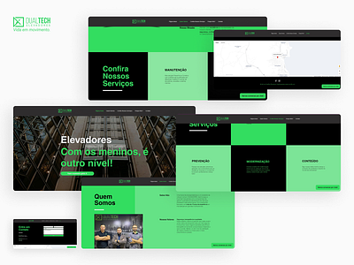 Website - Dual Tech Elevators design. graphic design ui ux web web design website