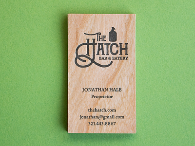 Letterpress Business Cards on Wood Experiment bar cherry letterpress logo texture wood wood grain