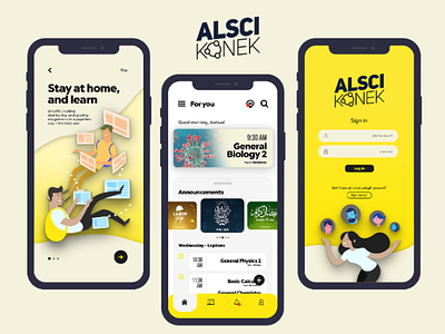 Alsci Konek Mockup application design mobile mobile application