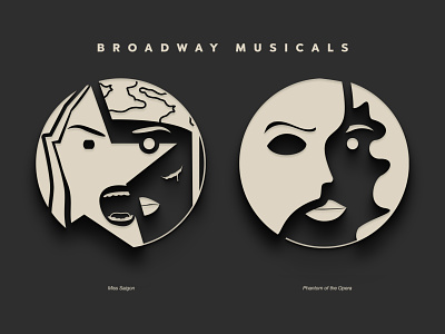 Broadway Musicals art branding broadway character character design design graphic illustration illustrator logo