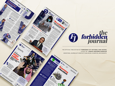The Forbidden Journal Newspaper design graphic graphic design graphicdesign indesign layout layout design newspaper