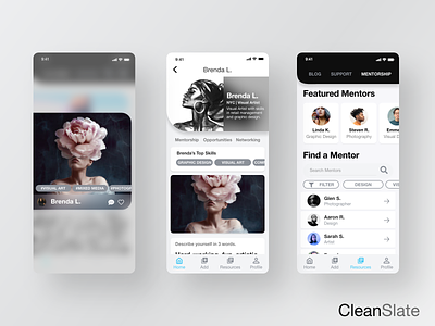 CleanSlate app app design ios app mobile app mobile ui product product design ui ui design uxdesigns uxui xd design