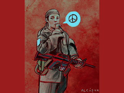 Child Soldier character design design digital art digital painting editorial illustration illustration poster