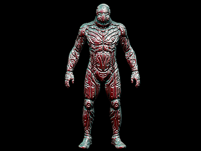 Parasite Suit 3d 3d art character design design digital art zbruh