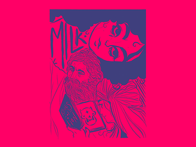 Milk character design design digital art digital painting editorial illustration illustration ink music poster