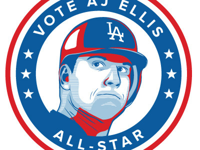 All Star baseball illustration