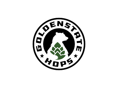 Golden State Hops Logo branding design logo