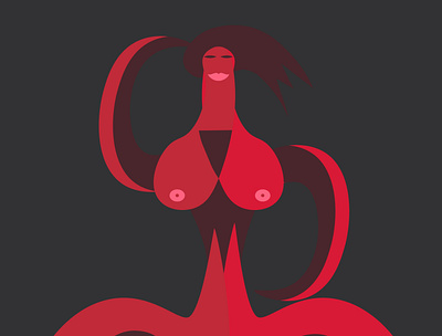 girl2 art dark digital digital art girl illustration illustration art illustrator kamasutra red vector