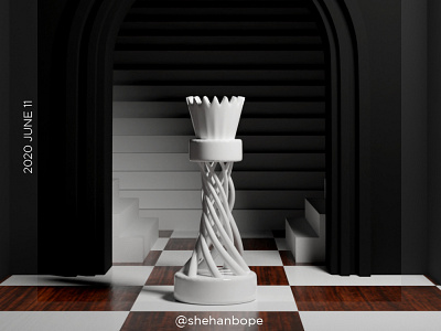 Chess queens gambit 3d 3d animation 3d modeling 3dmax animation animtion blender blender3d c4d maya modeling