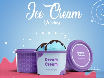 Creamy Ice Cream Food 3d blender blender3d branding c4d design food illustration marketing maya modeling social media sri lanka