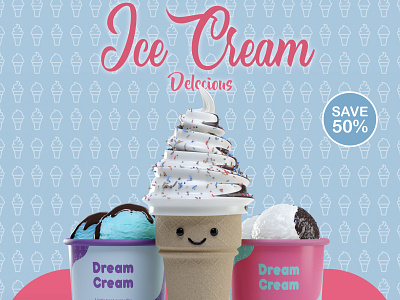 Creamy Ice Cream Food