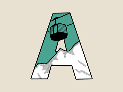 Outdoor Alphabet – A adventure alphabet alpine branding character design flat illustration logo mountain outdoor procreate rebound typography