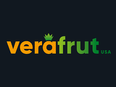 Verafrut USA Logo branding illustration logo typography