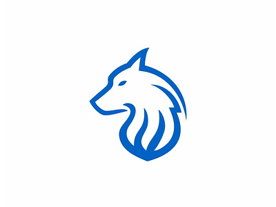 W Wolf Logo branding design flat graphic design icon illustration illustrator logo minimal typography