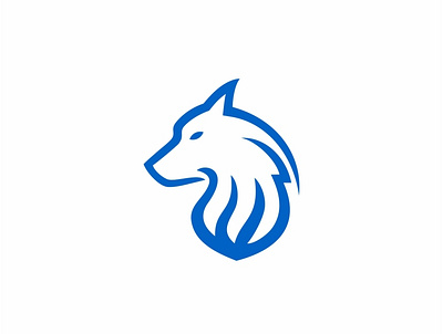 W Wolf Logo branding design flat graphic design icon illustration illustrator logo minimal typography