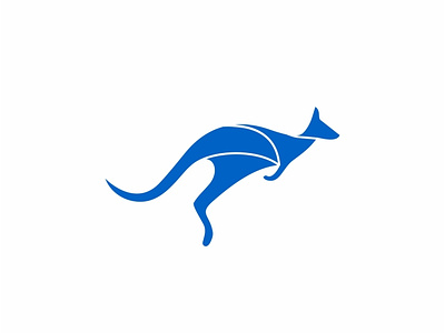 Kangaroo Logo branding design flat graphic design icon illustration illustrator logo minimal typography