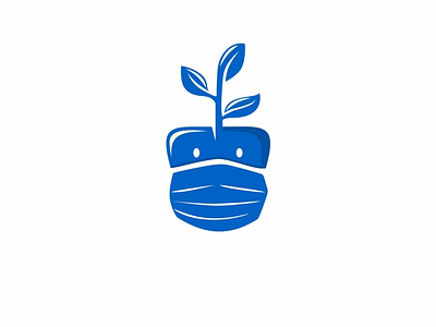 Eco Mask Logo branding design flat graphic design icon illustration illustrator logo minimal typography
