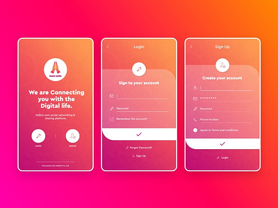 Namaste - UI/UX Design 2020, All New Indian Social App -