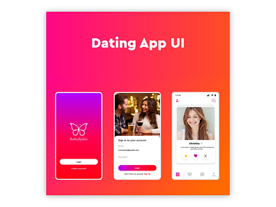 Dating App UI/UX - Android App design app datingapp datingapp design design flat icon illustration logo ui ux