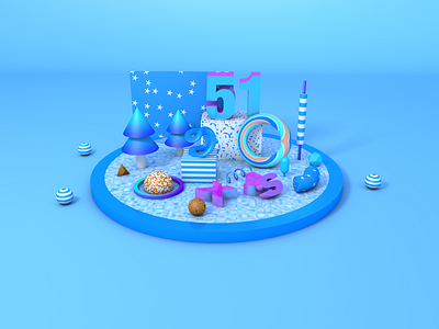 C4D材质小场景 c4d c4dtoa concept creative design 颜色