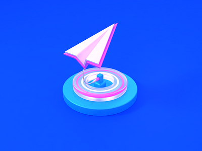 3d ICON -- 发送 branding c4d c4dart c4dfordesigners c4dtoa design logo