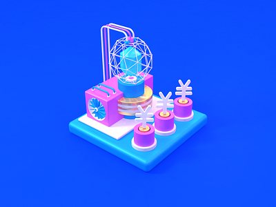 3D ICON--商业性 51xsj c4d c4dfordesigners concept creative design illustration ui