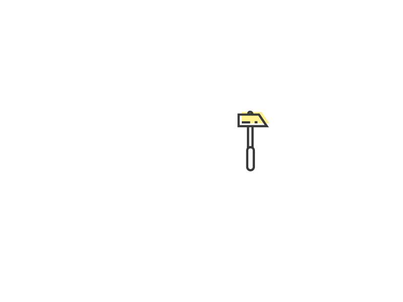 Hammer animation design drawing hammer illustration motion pictogram technology video