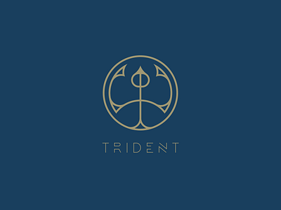 Trident design identity illustration logo logotype mark monogram name personal symbol type