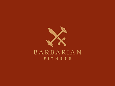 Barbarian Fitness art brand branding draw drawing logo. logos. design minimal minimalism simple sketch