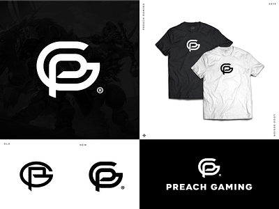 Preach Gaming art brand branding draw drawing logo minimal minimalism simple sketch