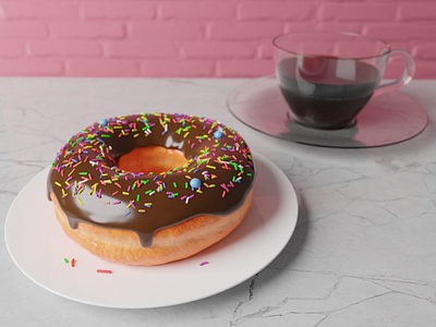 Donut 3d animation blender design graphic design illustration motion graphics