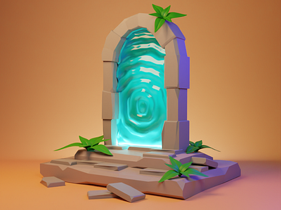 Portal 3d animation blender design graphic design illustration motion graphics