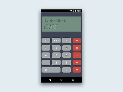 #dailyui #004 android calculator challenge daily ui interface material mobile ui