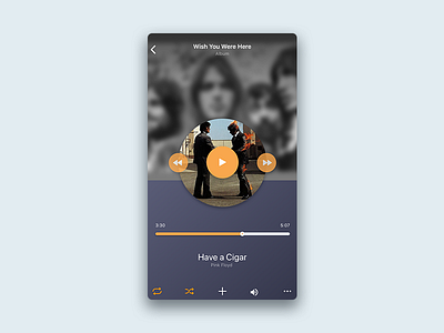 #dailyui #009 Music Player