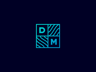 DM branding design graphic icon identity logo visual