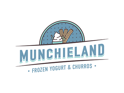 Munchieland branding churros frozen logo mexico yogurt