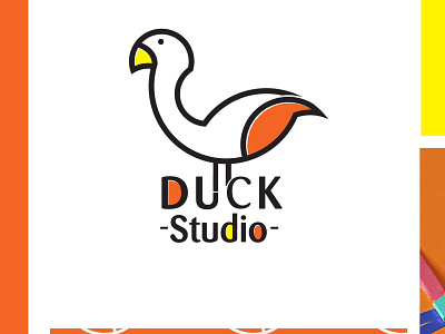 Duck Studio Logo adobe photoshop brand identity branding branding design design duck graphic design illustration logo logo design logodesign logoinspiration