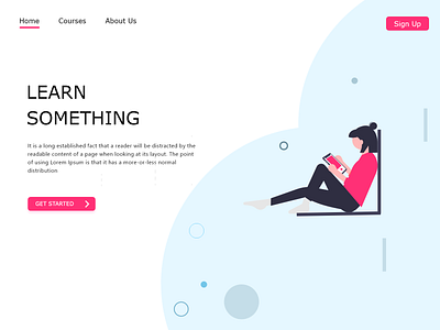 Landing page landing page online learning ui design ux design visual design